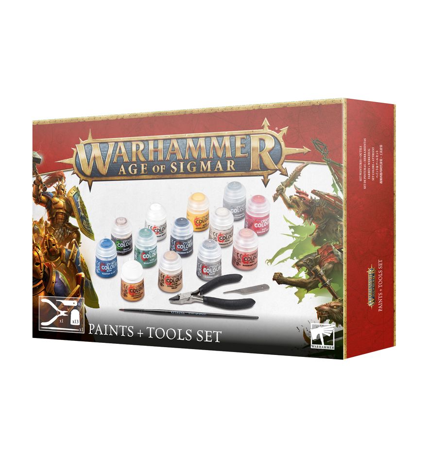 WARHAMMER AGE OF SIGMAR -  SET COLORI + ATTREZZI