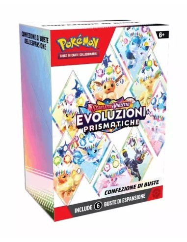 POKEMON - SCARLATTO E VIOLETTO - EVOLUZIONI PRISMATICHE - BUNDLE 6 BUSTE COD: 10119