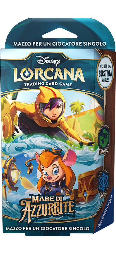 LORCANA - GO GO TOMAGO E SCHEGGIA STARTER DECK – MARE DI AZZURRITE - ITA