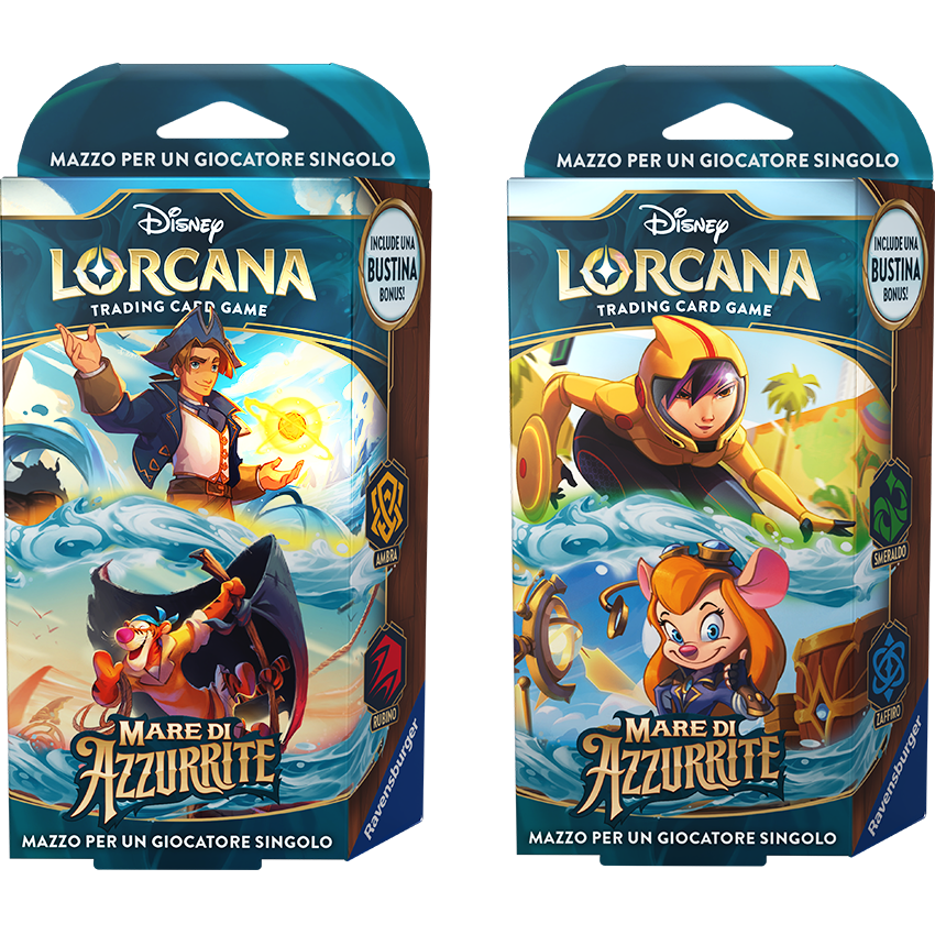 LORCANA - BUNDLE STARTER DECK (2 MAZZI) – MARE DI AZZURRITE - ITA