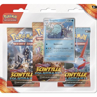 POKEMON - SCARLATTO E VIOLETTO - SCINTILLE FOLGORANTI - PACK BLISTER QUAGSIRE COD: 60568