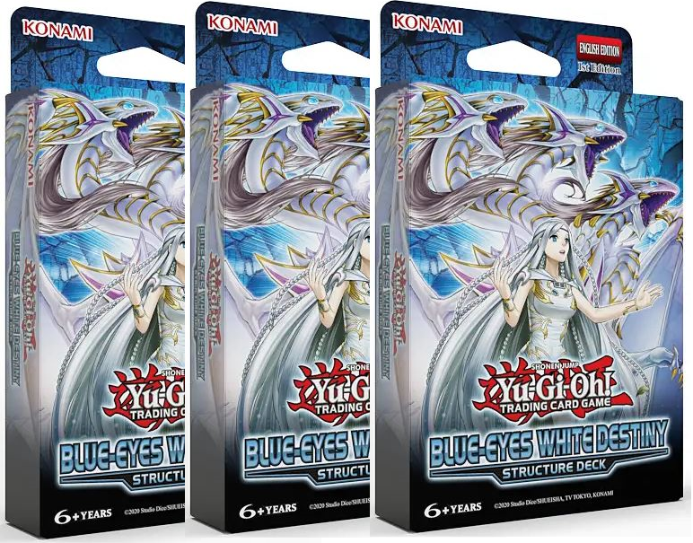 STRUCTURE DECK: BLUE EYES WHITE DESTINY - BUNDLE 3 MAZZI 1A EDIZIONE ITALIANO